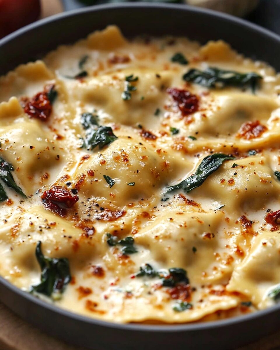 Creamy Tuscan Ravioli