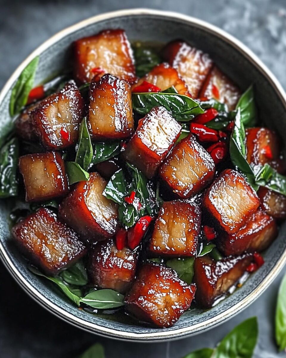 Thai Basil Pork Belly
