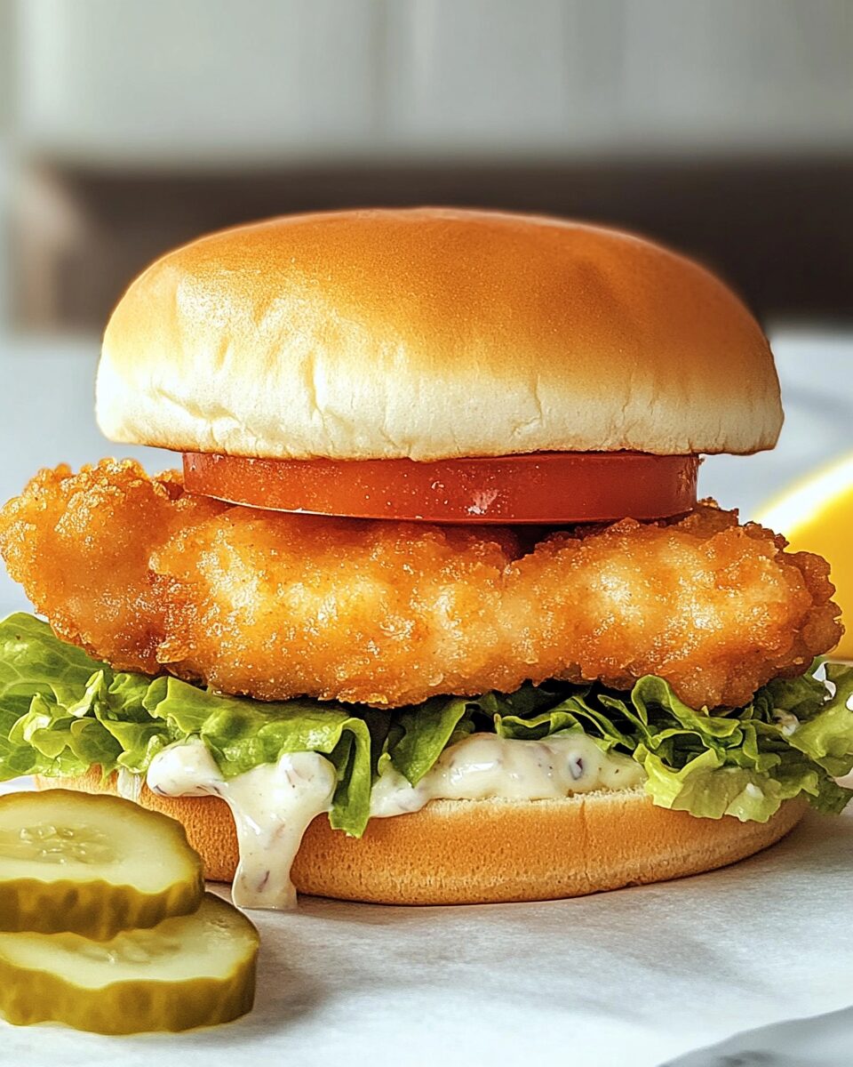 Crispy Fried Cod Sandwich