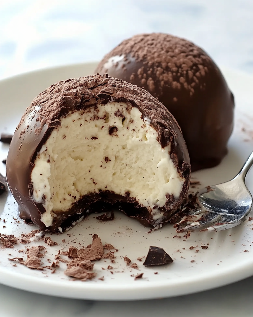 Chocolate-Vanilla Tartufo