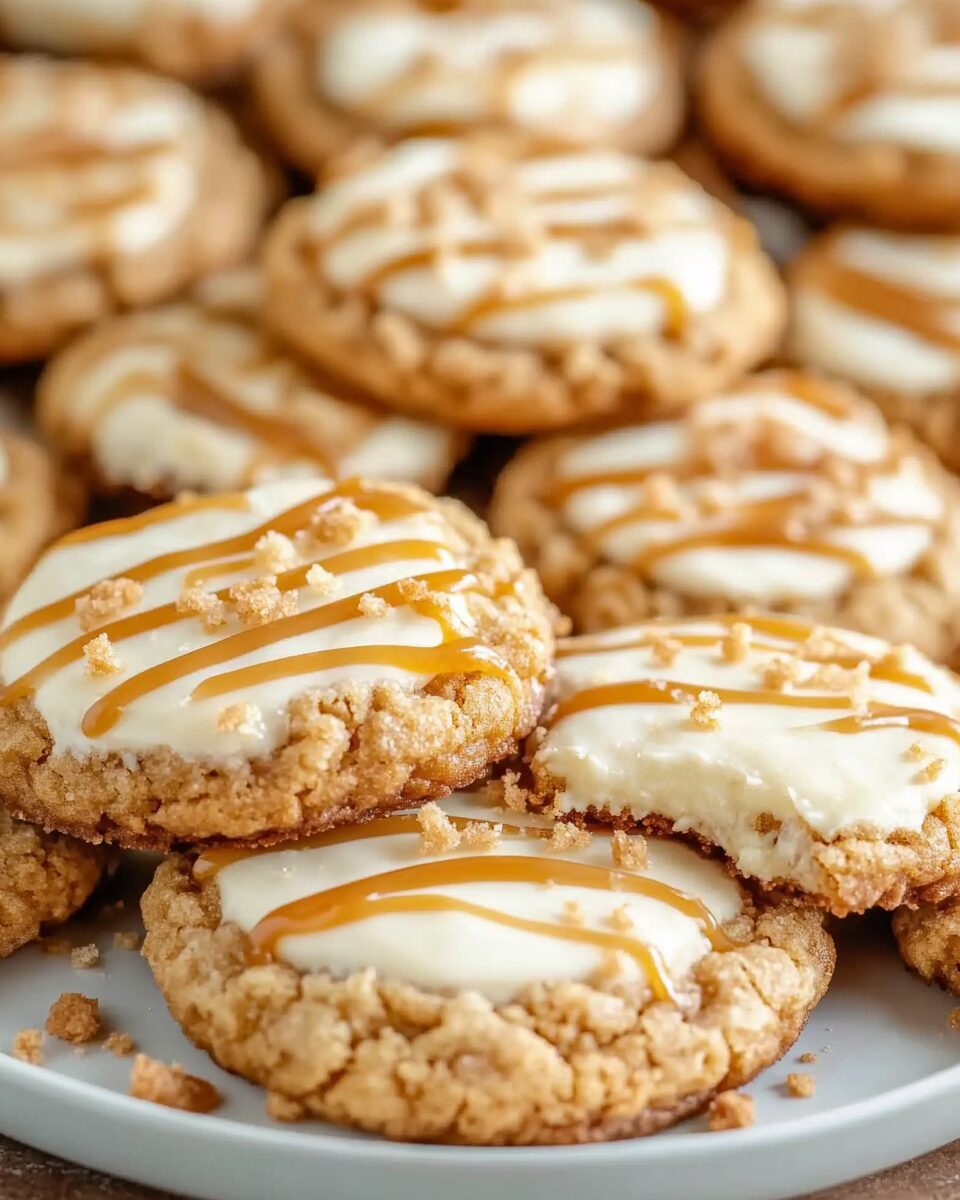 Salted Caramel Cheesecake Cookies