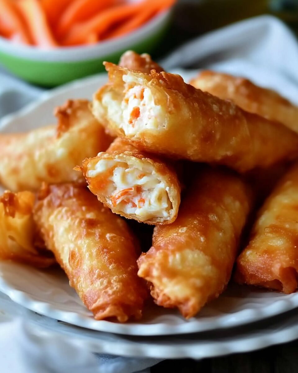 Crab Rangoon Egg Rolls