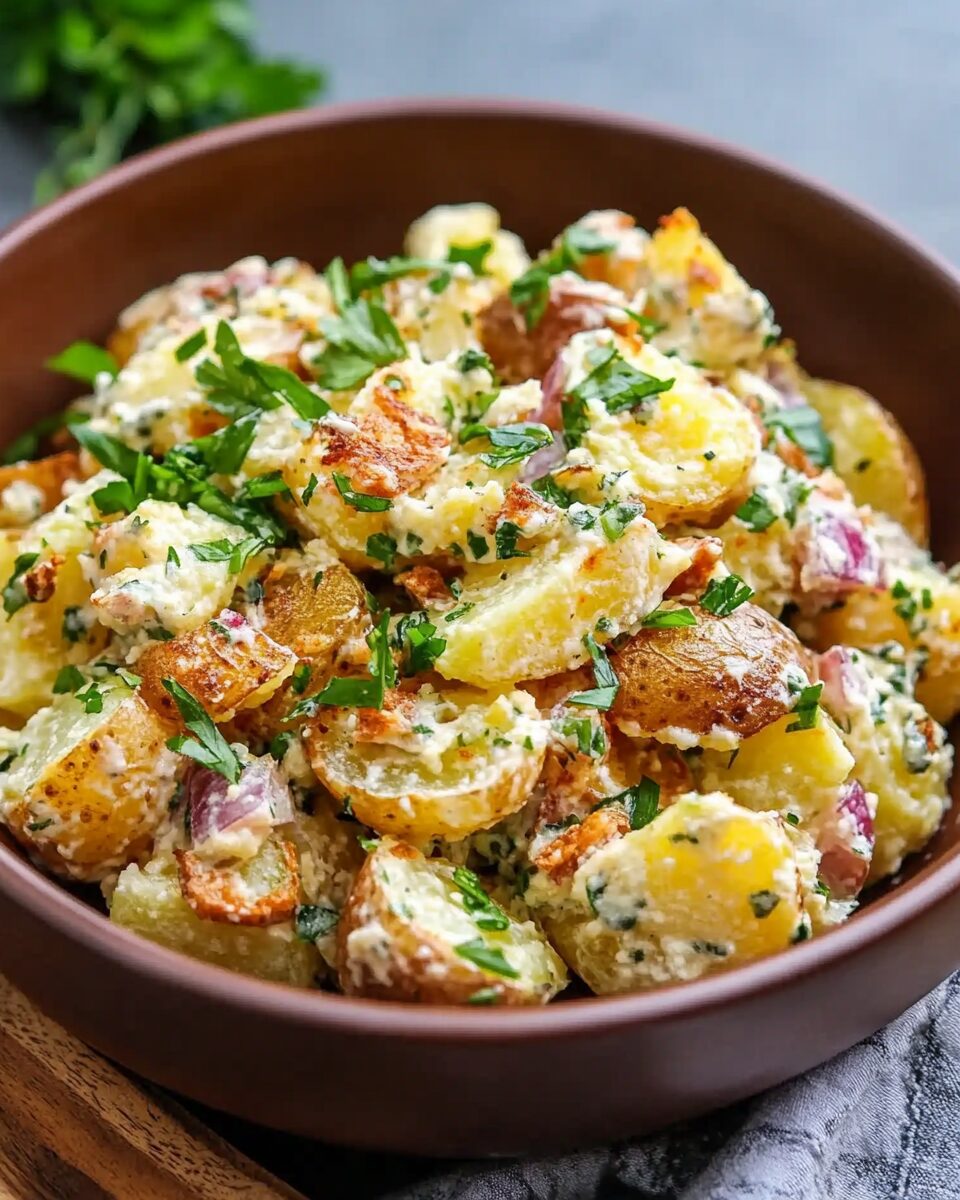 Crispy Smashed Potato Salad
