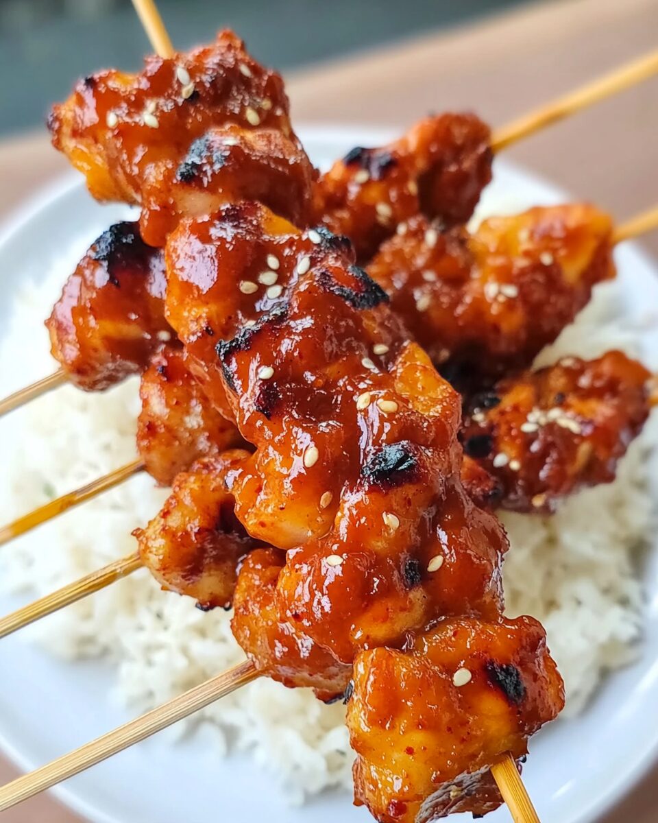 Grilled Asian Chicken Skewers