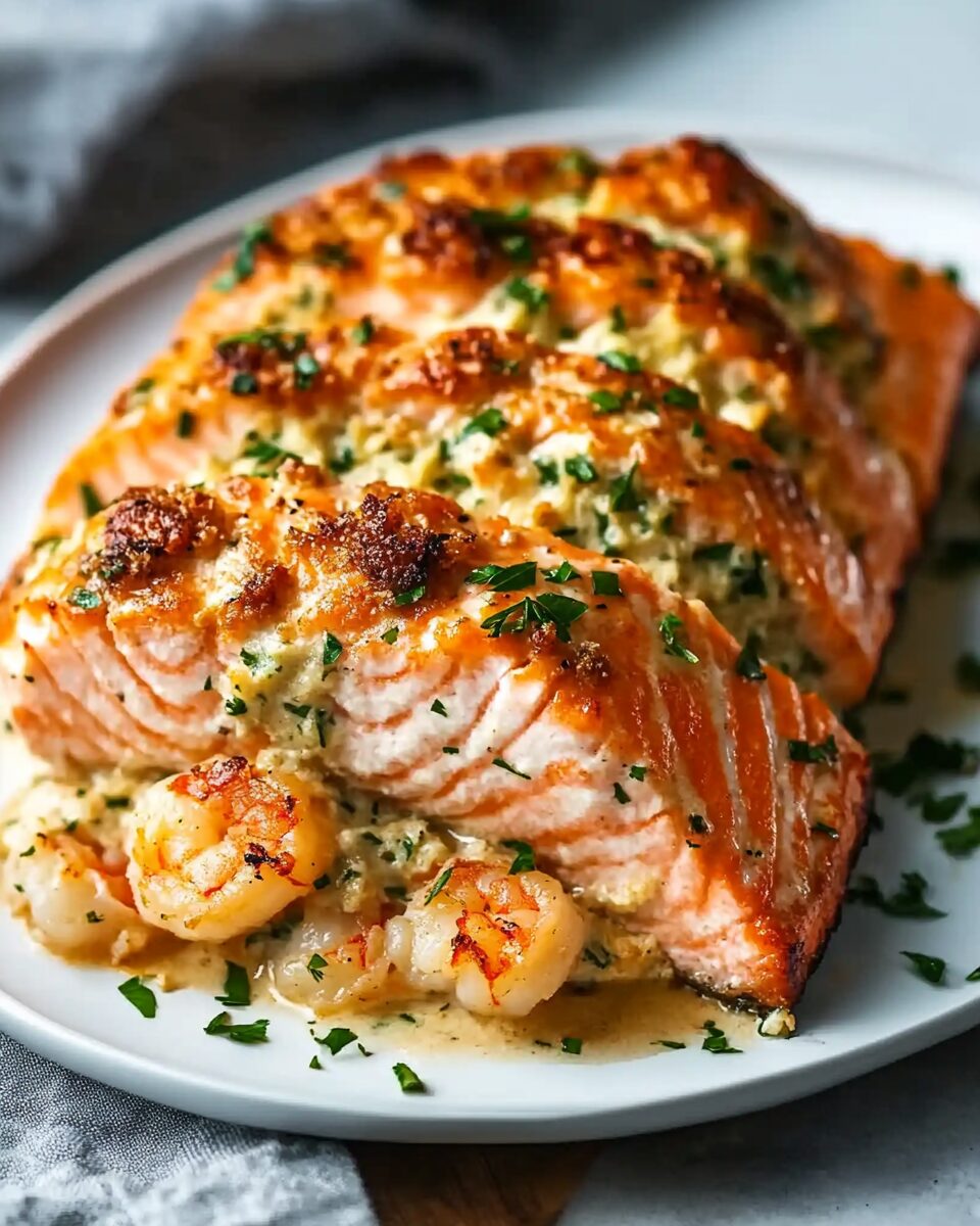 Shrimp Stuffed Salmon