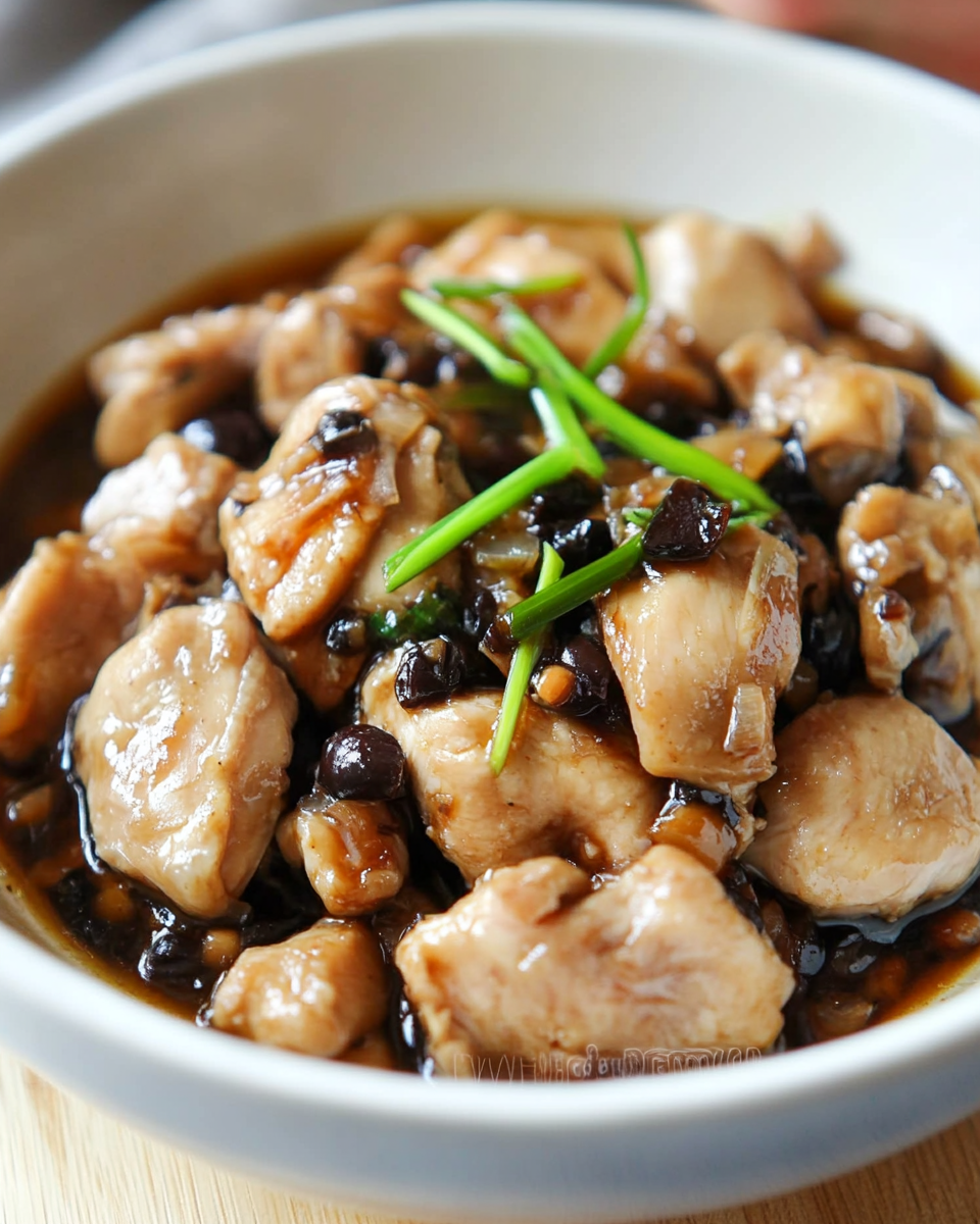 Steamed Chicken with Black Bean Sauce
