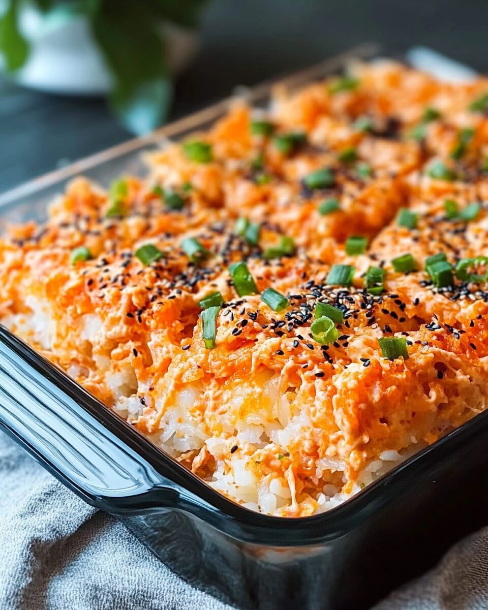 Spicy Tuna & Creamy Crab Sushi Bake
