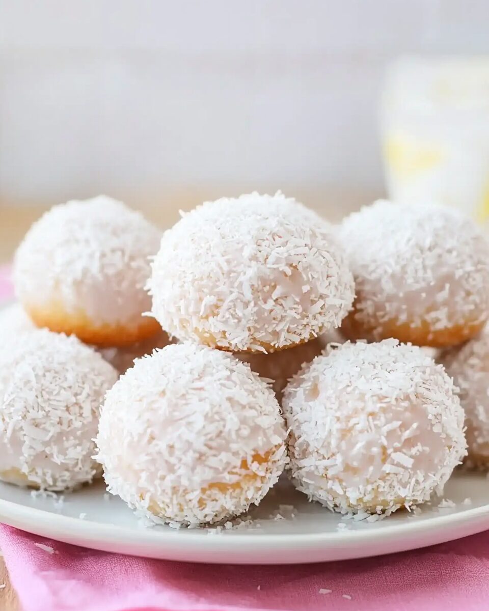 3 Ingredient Coconut Donuts