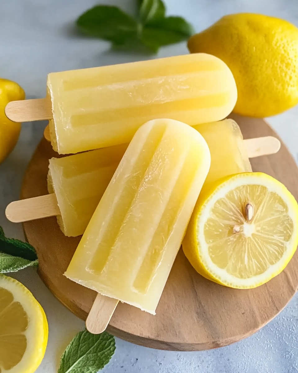 Ginger Lemonade Popsicles