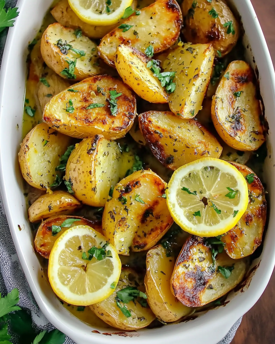 Greek Lemon Potatoes