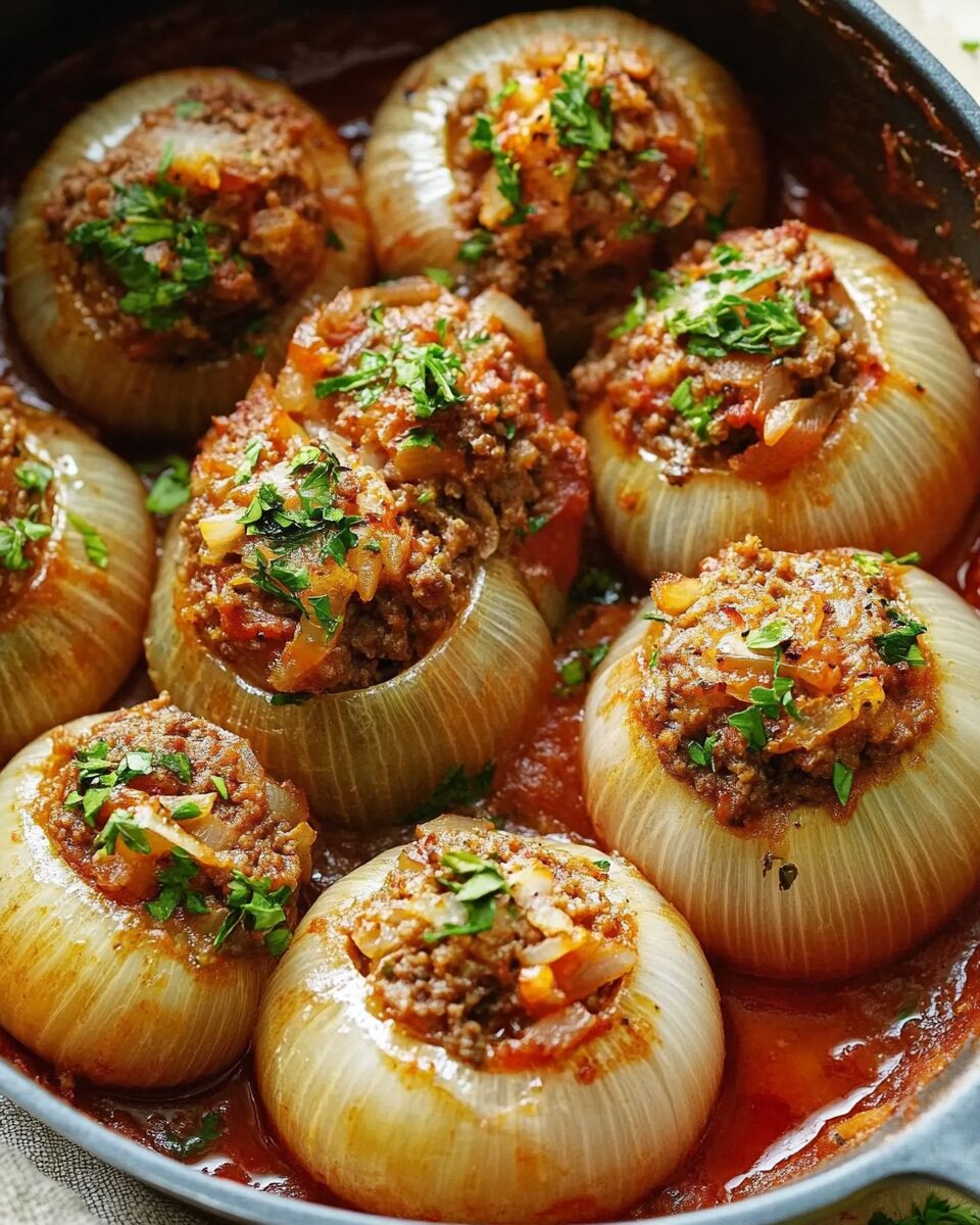 Greek Stuffed Onions (Salantourmasi)