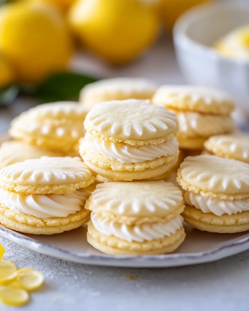 Lemon Cookies with Lemon Cream