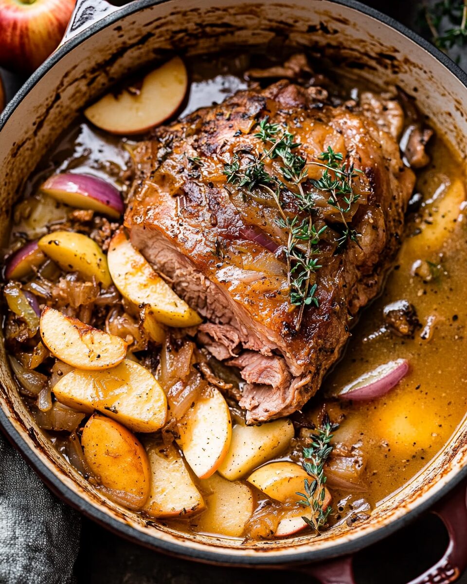 Apple Cider Braised Pork Shoulder
