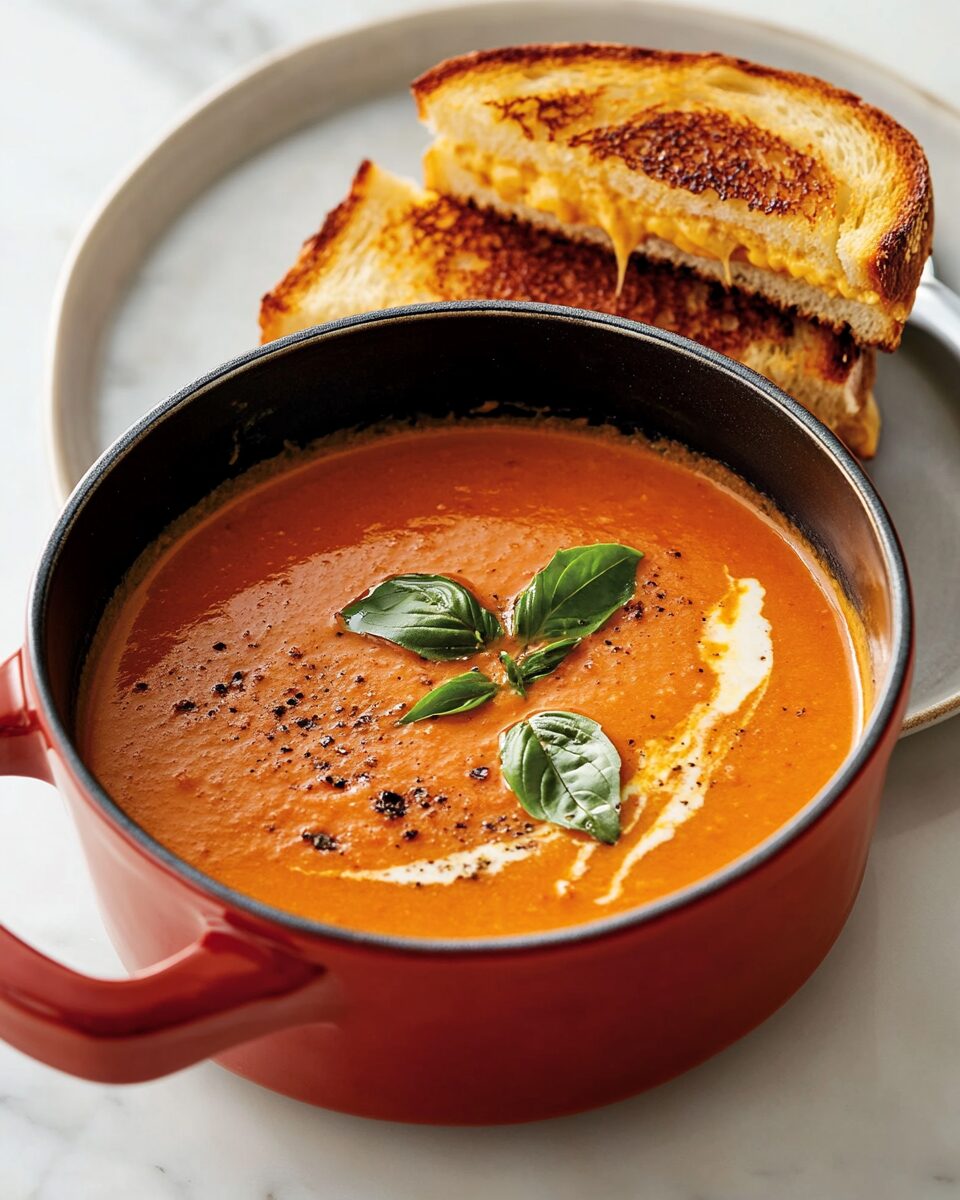 Tomato Soup with Grilled Cheese