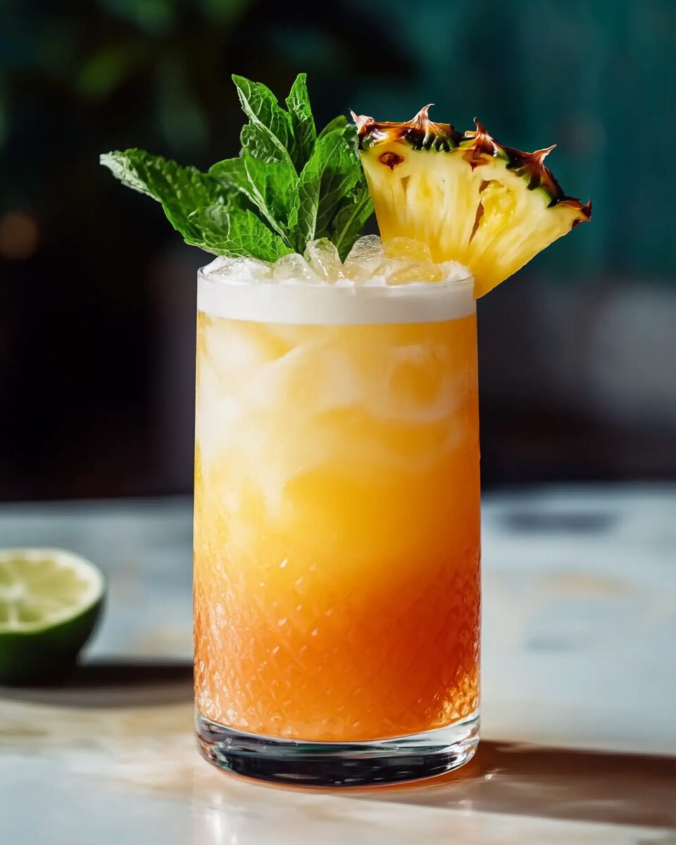 Tropical Pineapple Paradise Mocktail