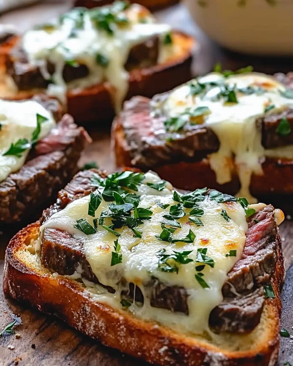 Steak Cheese Toast