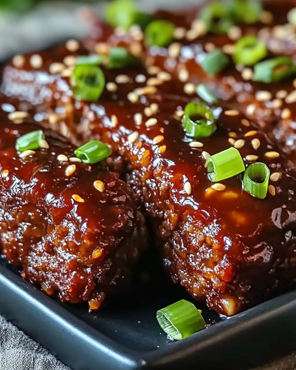 Sweet & Spicy Korean BBQ Meatloaf
