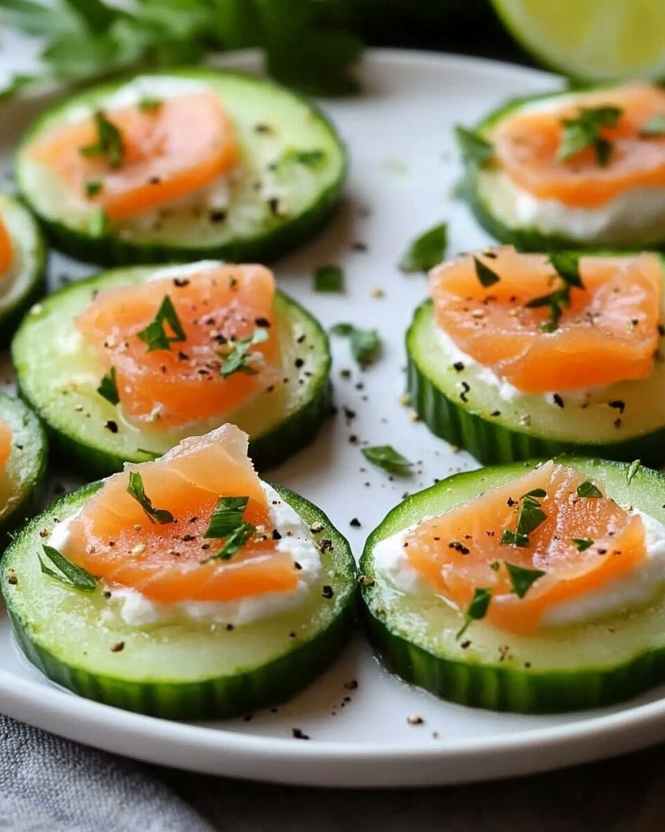 Cucumber Smoked Salmon Bites
