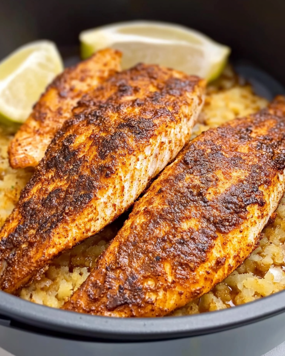 Air Fryer Blackened Catfish