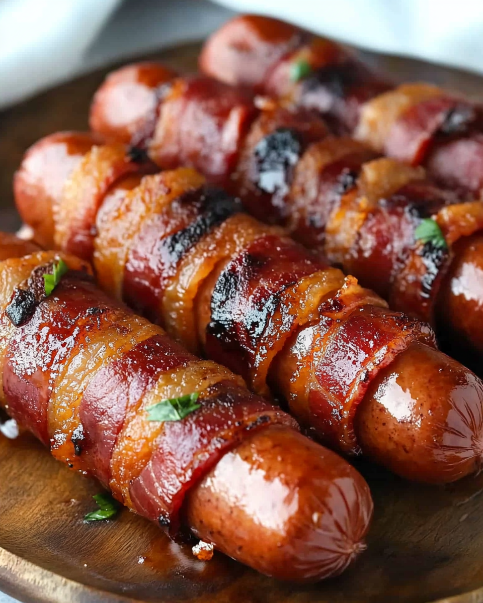 Bacon Wrapped Hot Dogs