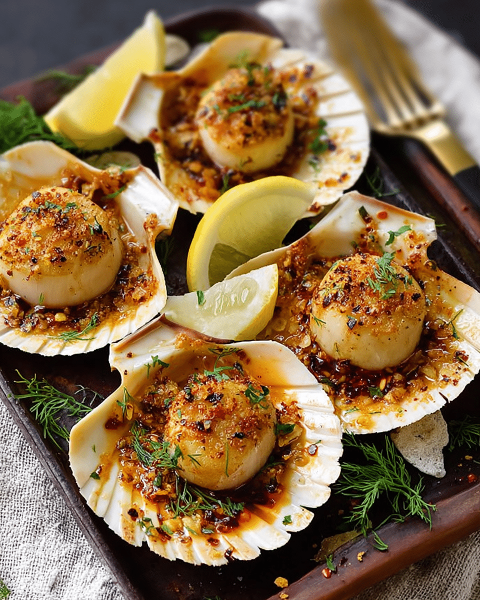 Baked Sea Scallops