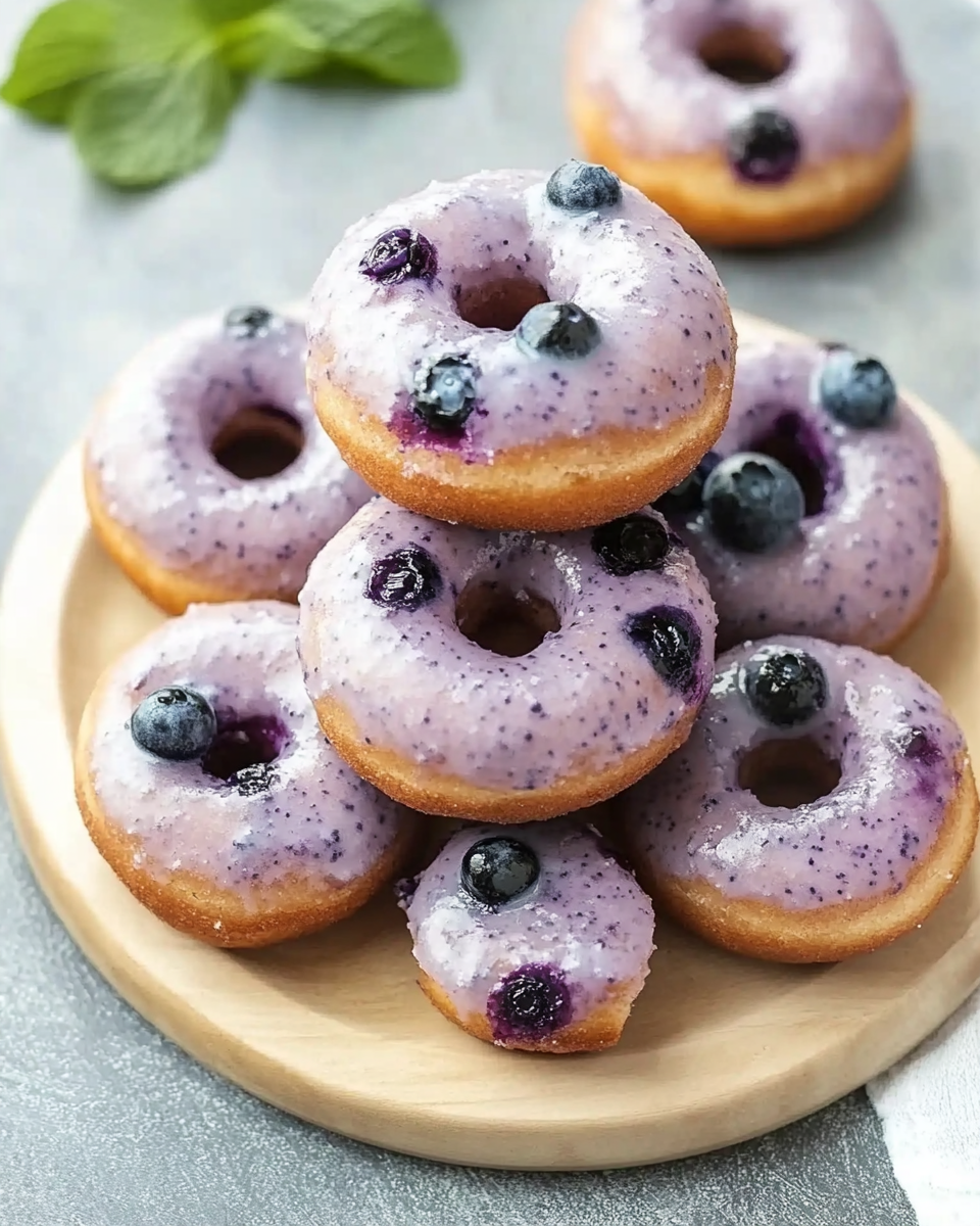Blueberry Cake Donuts