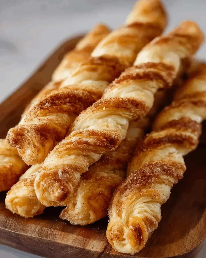 Cinnamon Sugar Puff Pastry Twists