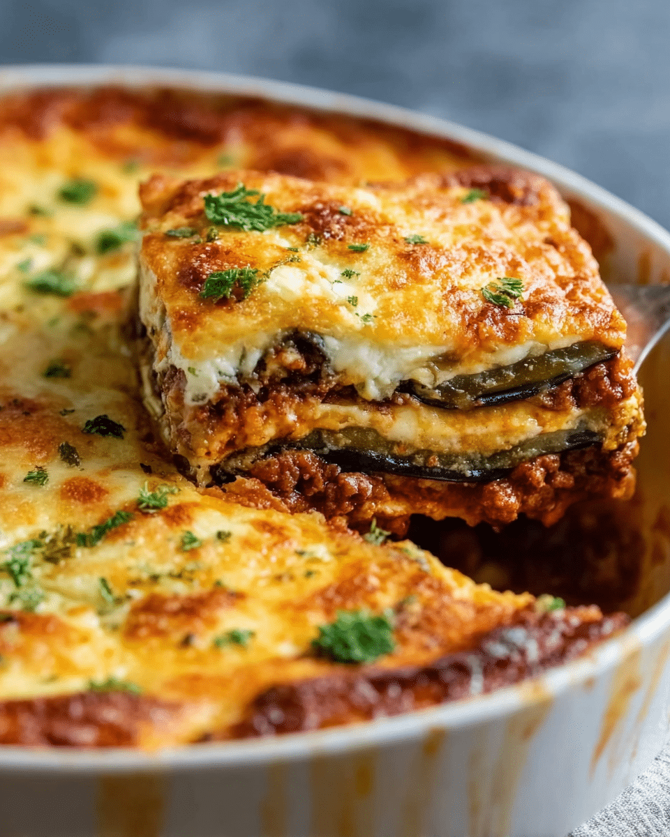 Classic Greek Eggplant Moussaka