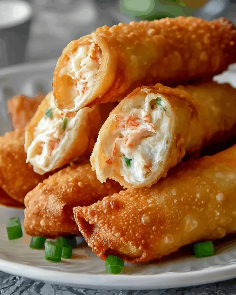 Crab Rangoon Egg Rolls
