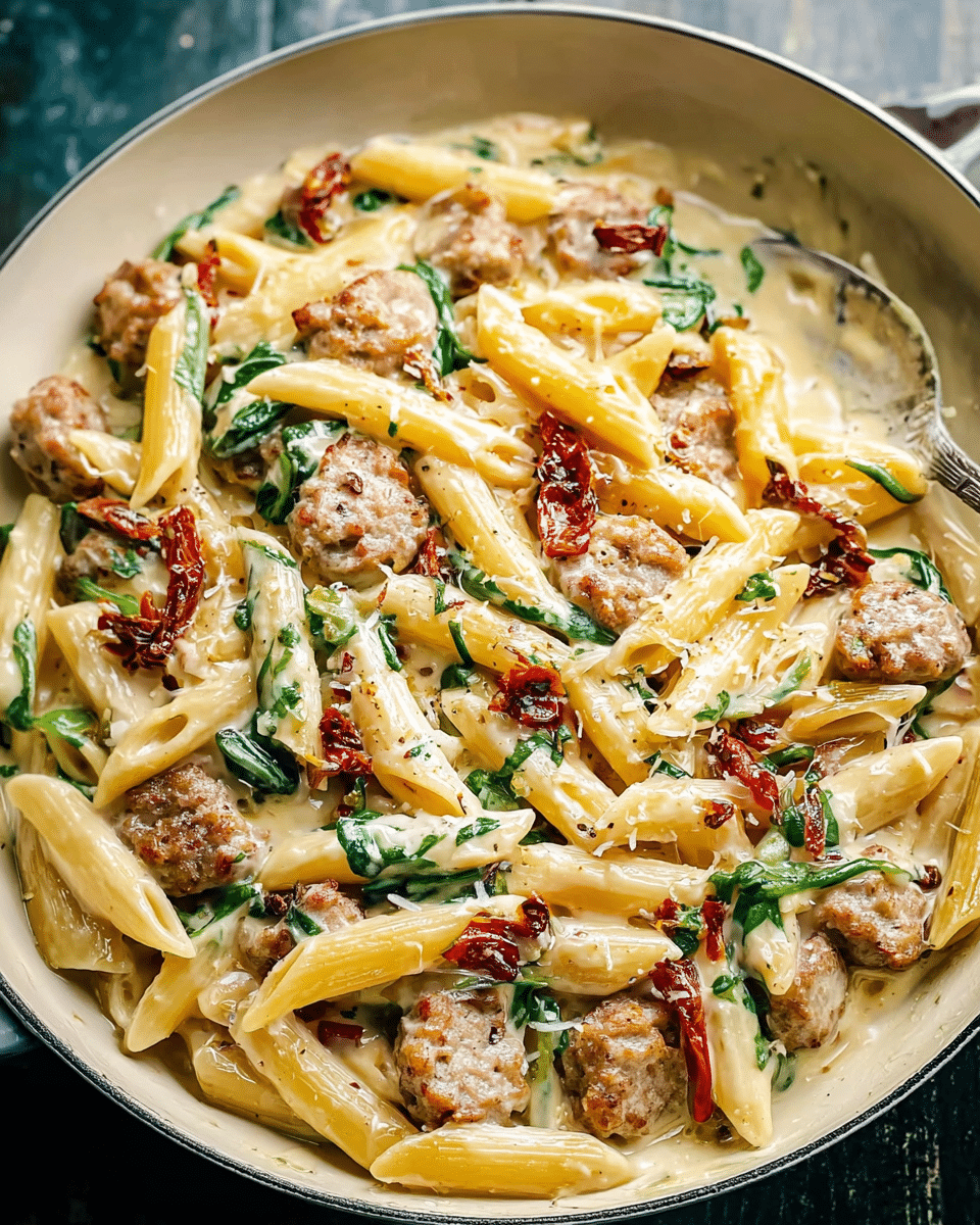 Creamy Tuscan Sausage Pasta
