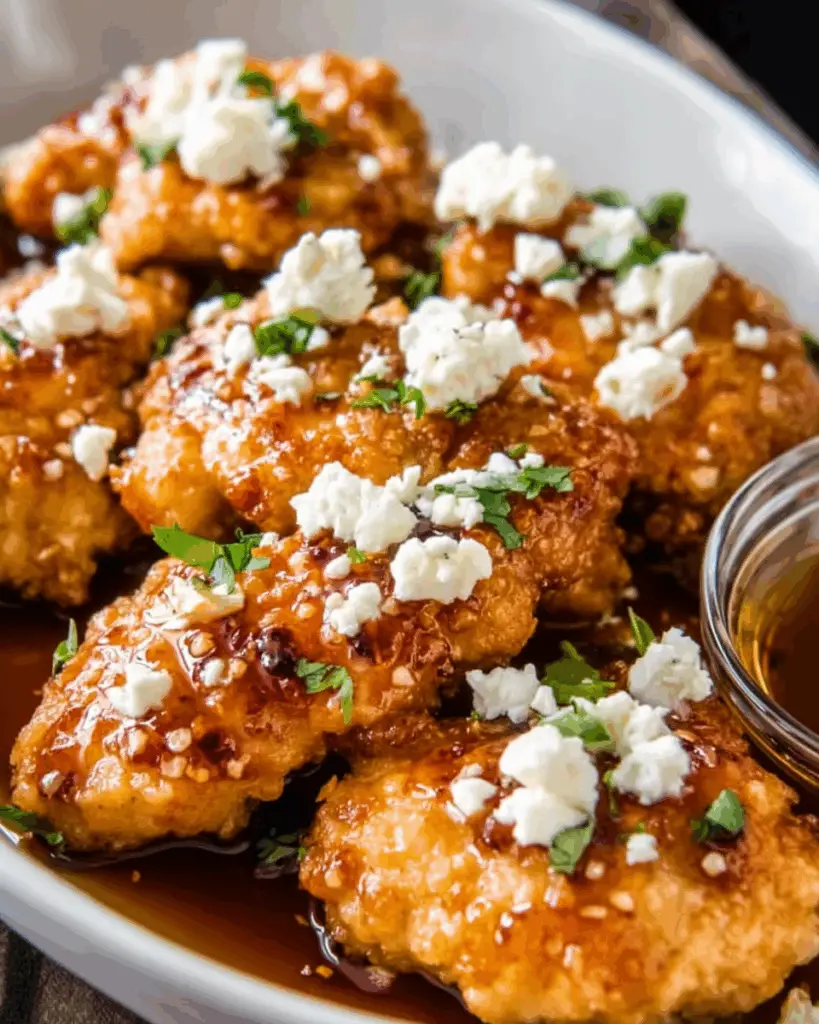 Crispy Hot Honey Feta Chicken