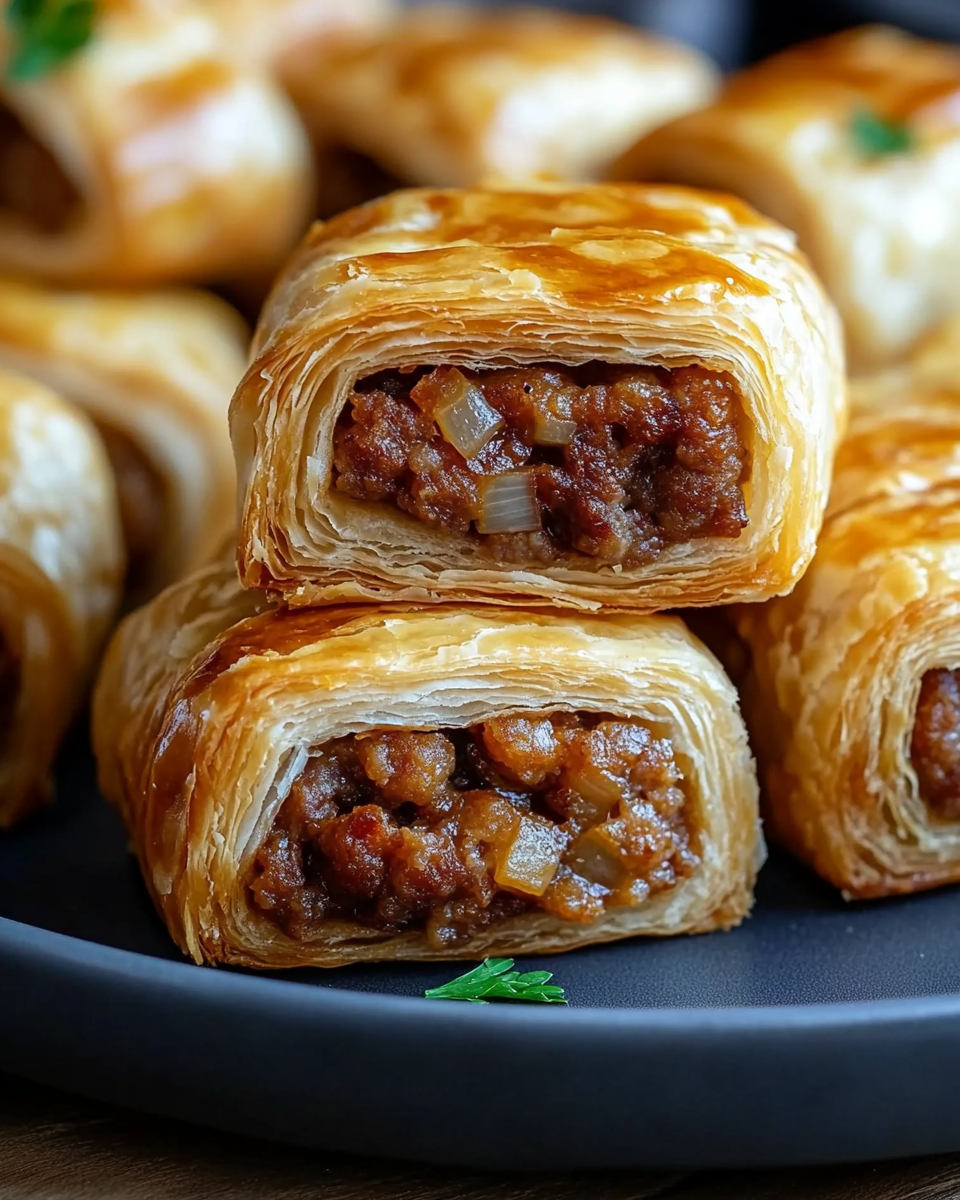 French Onion Sausage Rolls