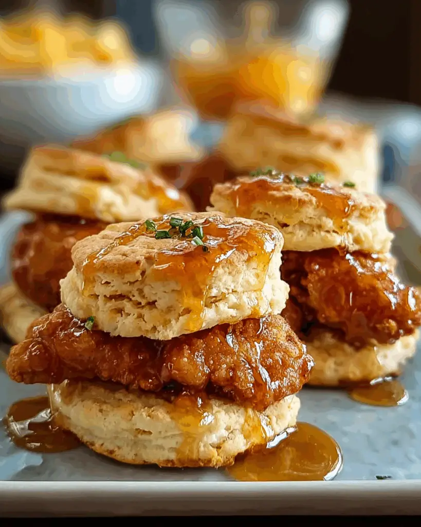 Hot Honey Chicken Biscuits