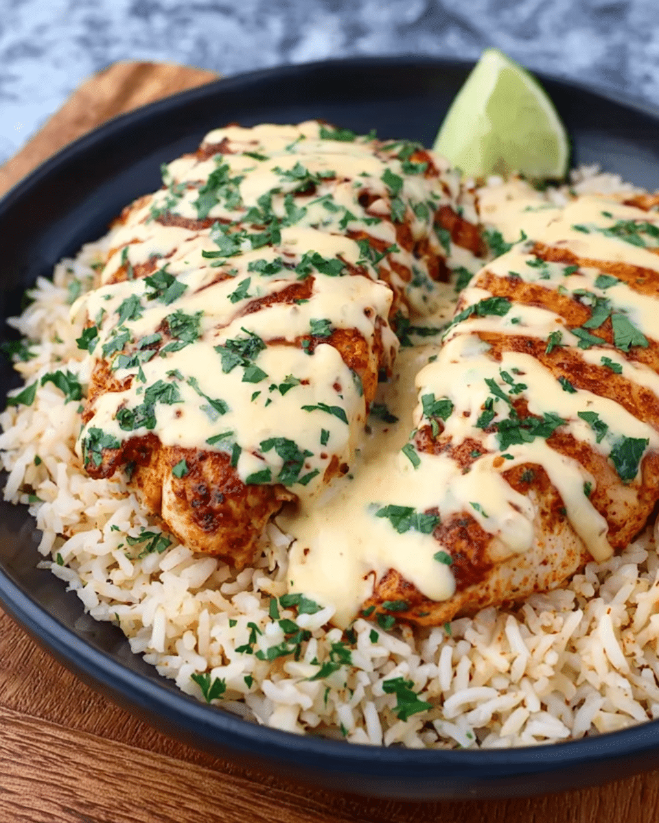 Mexican Chicken with Cheese Sauce
