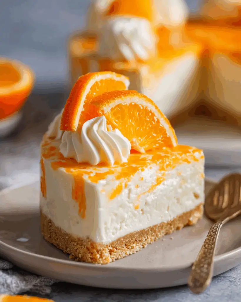 No-Bake Orange Creamsicle Cheesecake