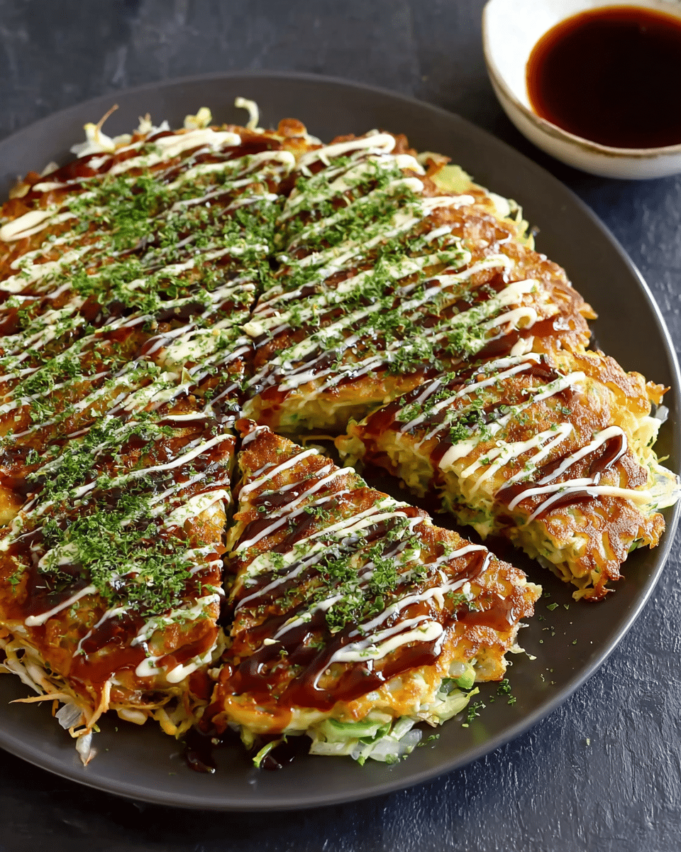 Okonomiyaki (Japanese Savoury Pancakes)