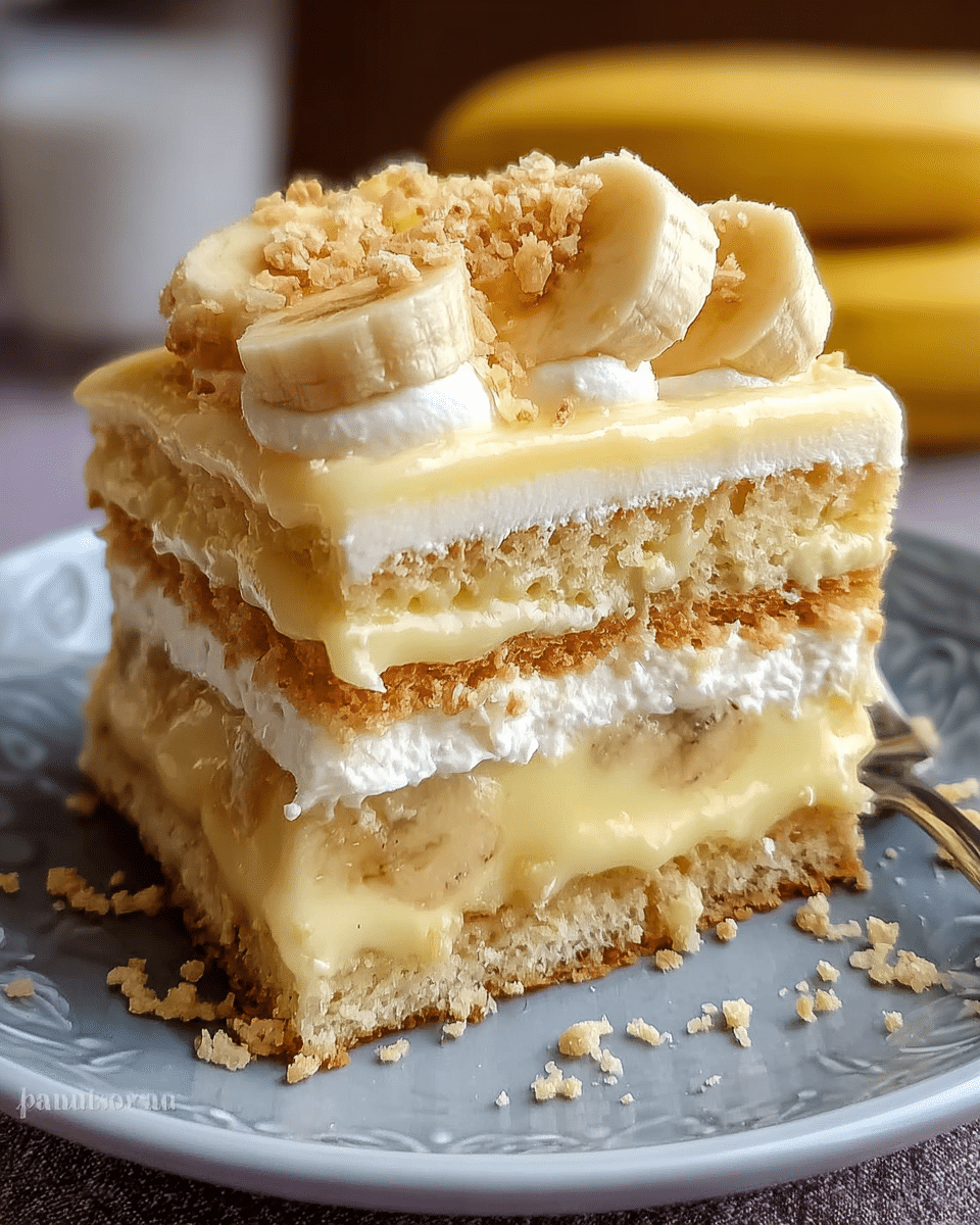 Old School Banana Pudding Cake