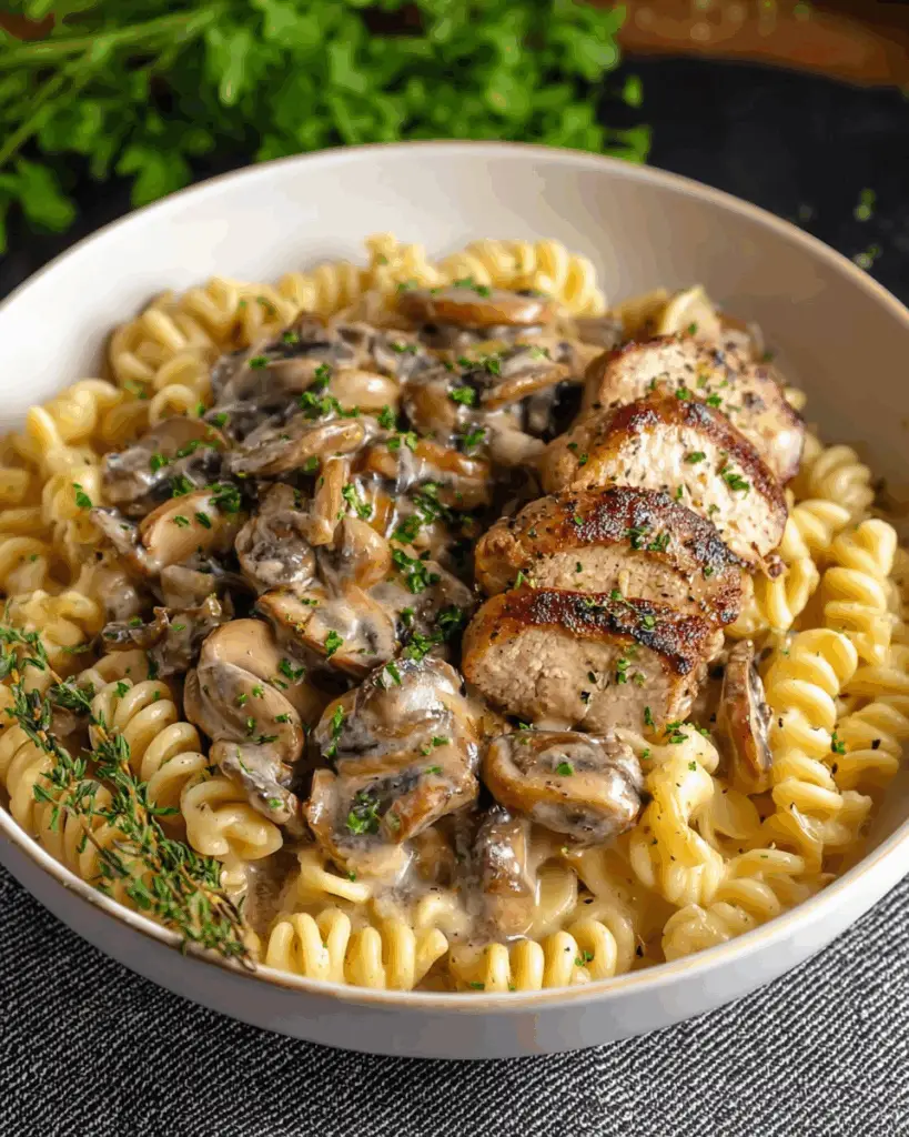 Creamy Pork Loin Pasta