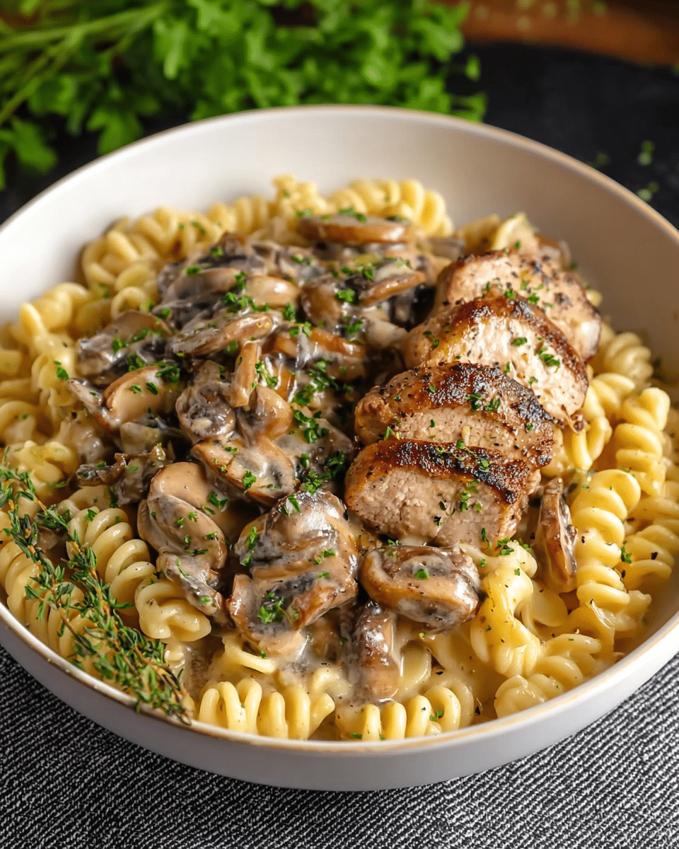Creamy Pork Loin Pasta