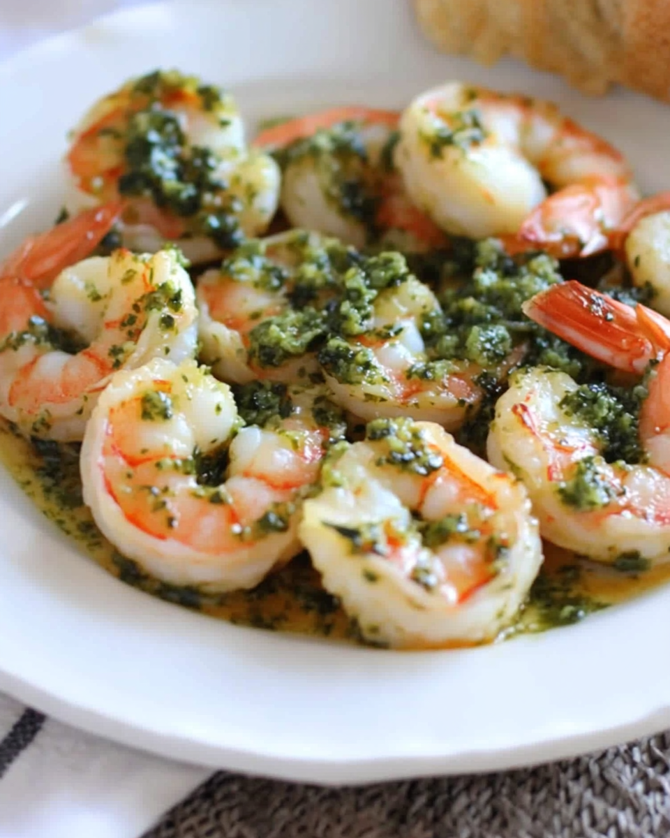 Spanish Sautéed Shrimp with Green Garlic Sauce