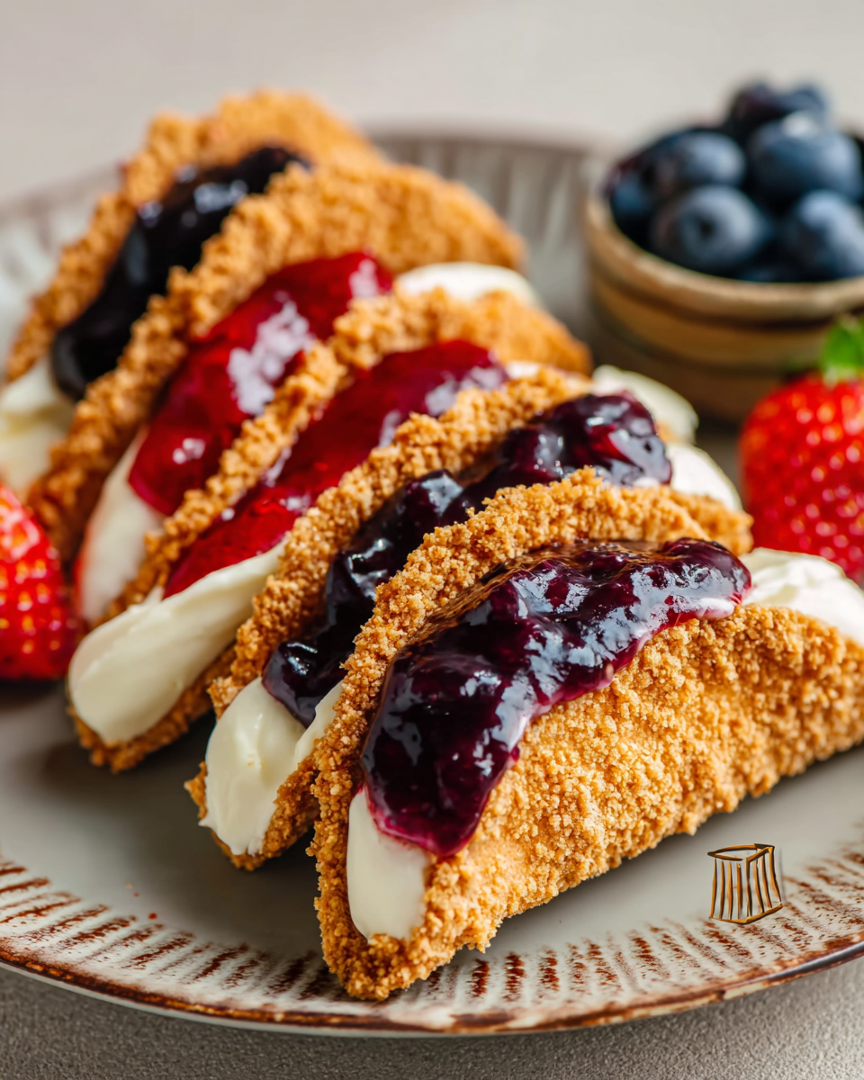 Berrylicious Cheesecake Tacos