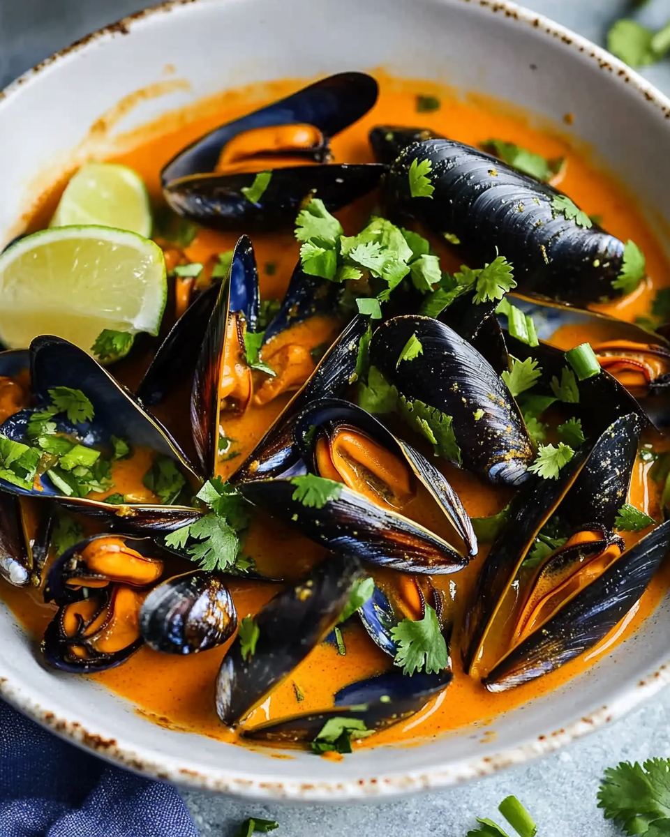 Thai Coconut Mussels