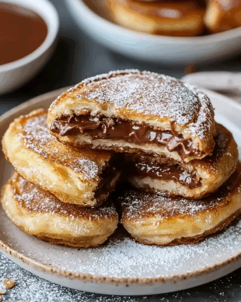 Fried Nutella Pancake Sandwich