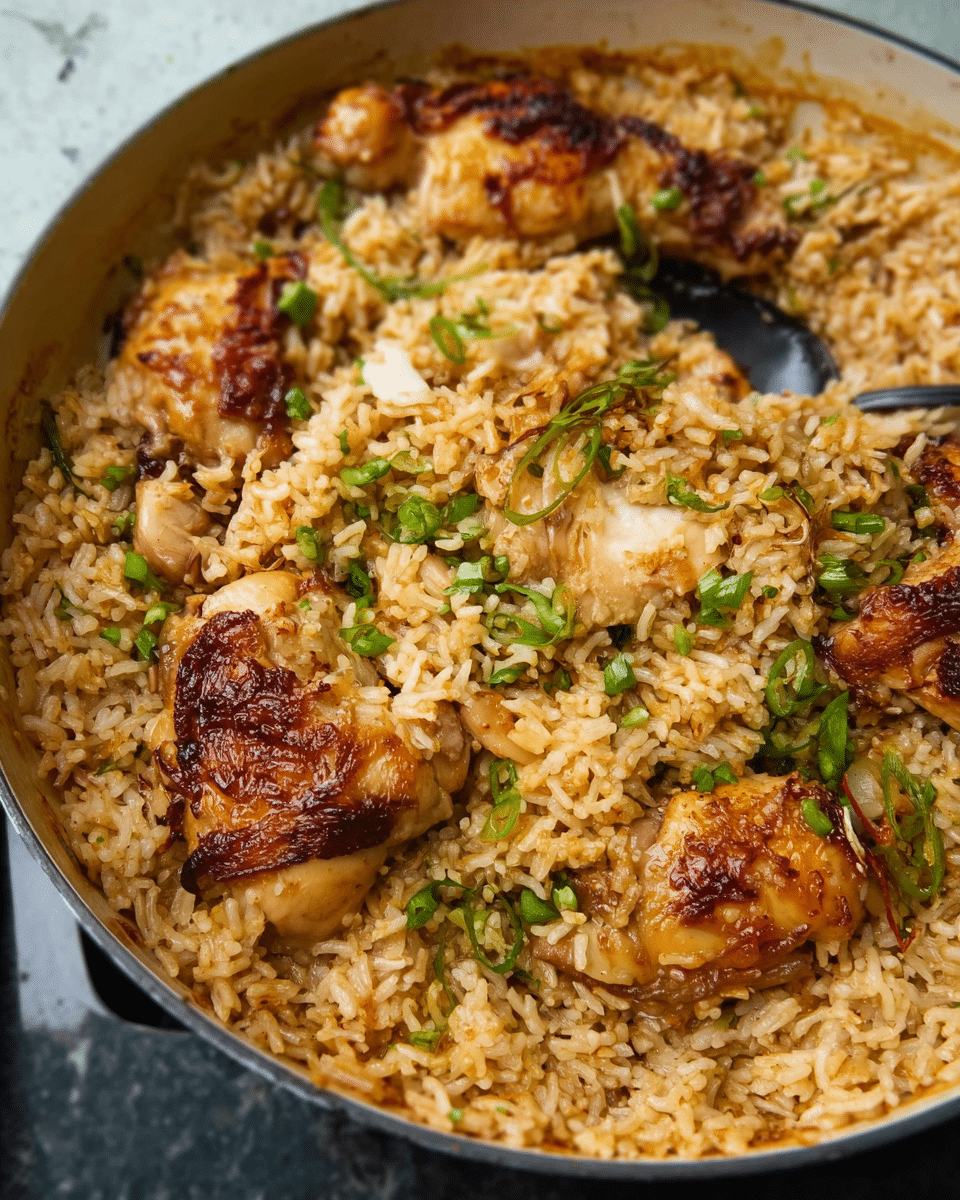 One Pot Sticky Coconut Rice & Chicken