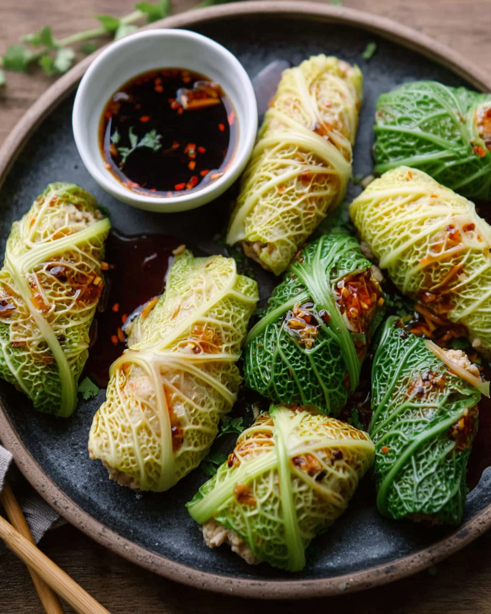 Asian Napa Cabbage Dumplings