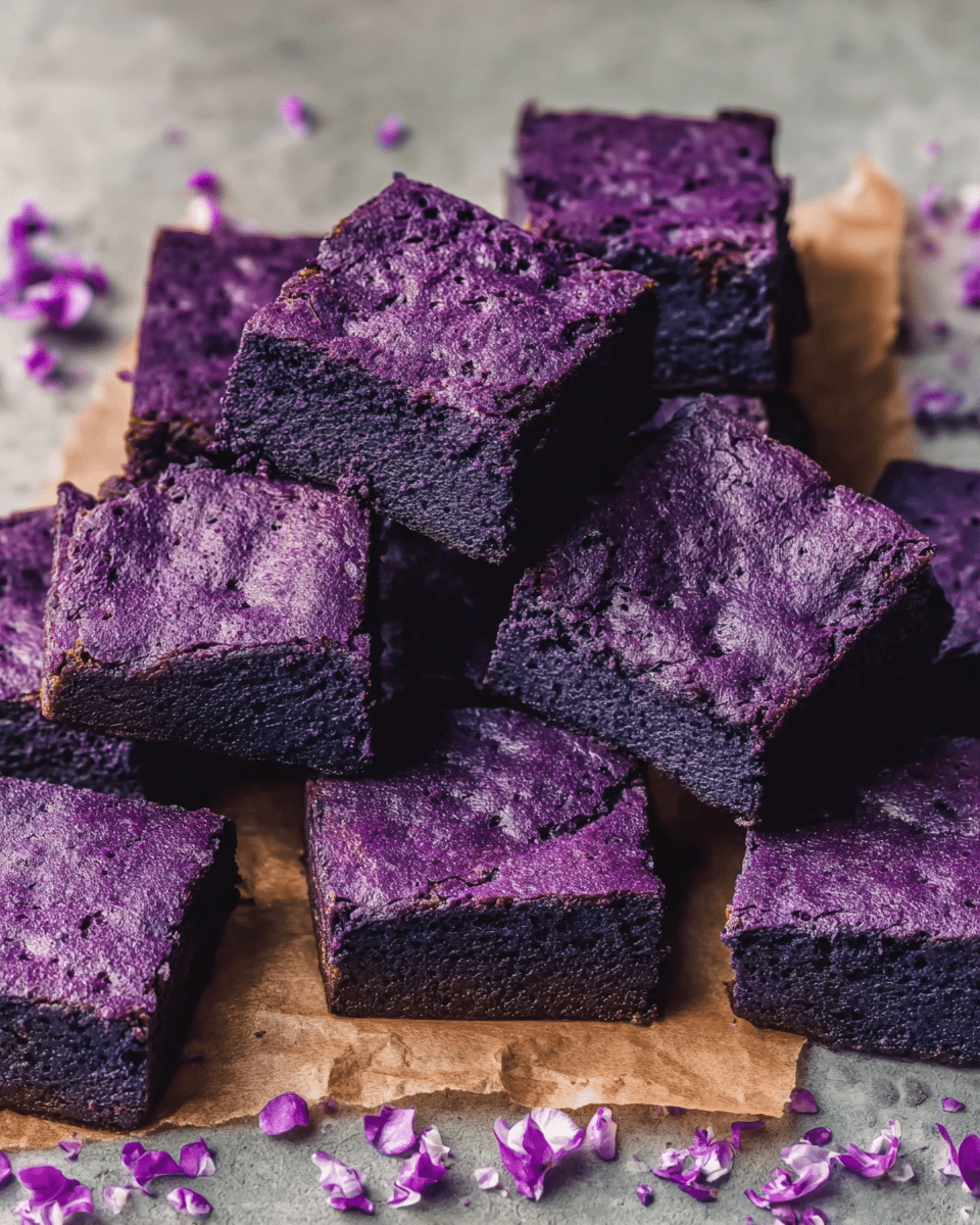 Purple Ube Brownies