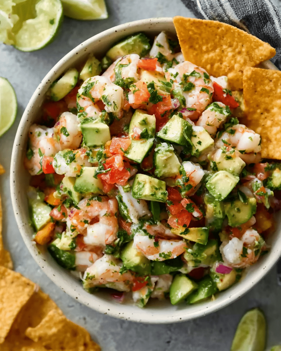 Avocado Salsa Shrimp Salad