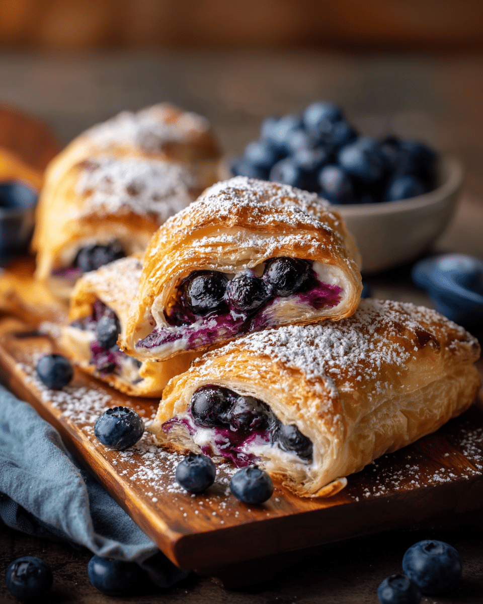 Blueberry Cream Cheese Puff Pastry