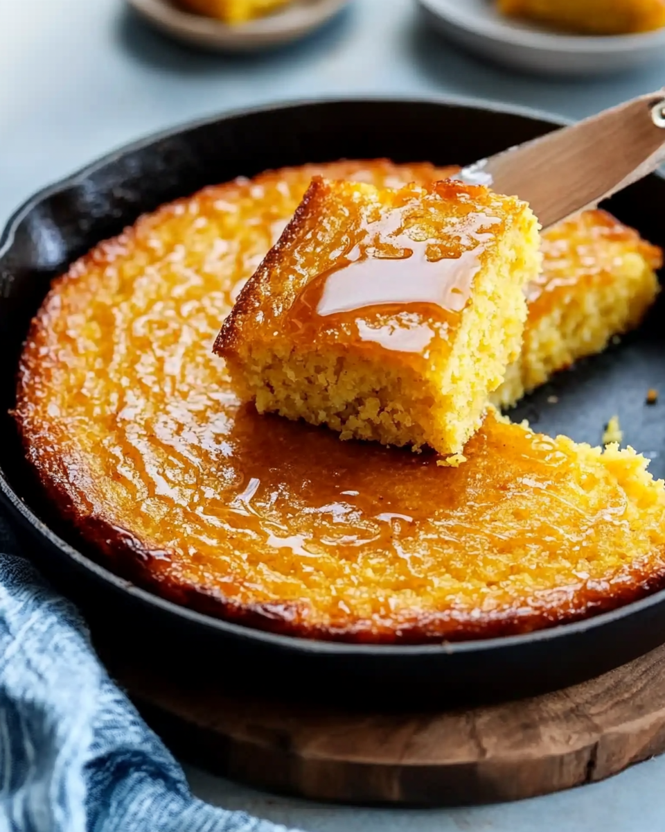 Skillet Honey Butter Cornbread