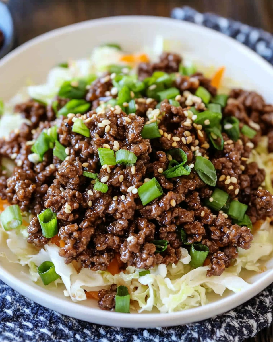 Sweet and Spicy Korean Ground Beef